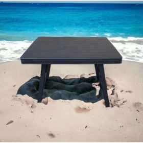 Resim Paşham AVM PAŞHAM AVM Katlanır Plastik Sehpa Antrasıt-kamp Masası 