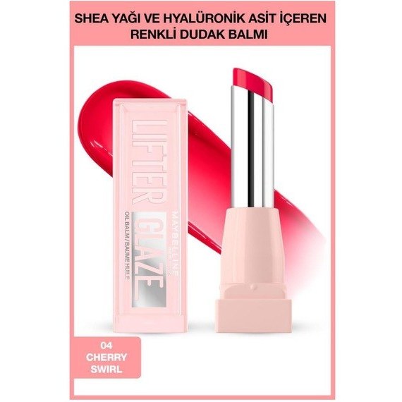 Mythriva Maybelline New York Lifter Glaze Renkli Dudak Balmı - 04 Cherry Swirl Fiyatı ve Özelliklerı - Badem