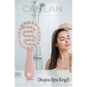 Resim shopwave Silikon Saç Masaj Tarağı – Saç Yıkama Tarağı Duşta Rahatlatıcı Yıkama ve Derin Temizlik Etkisi 