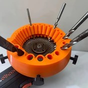 Resim 125mm Büyük Plastik Matkap Ucu Kesici - Elektrik Gerektirmez, Dayanıklı Siyah ve Turuncu Tasarım, Öğütücü Kullanımı İçin İdeal, Matkap Ucu Kesici|Dayanıklı Yapı|Plastik Kesici, Matkap Ucu Tutucu 
