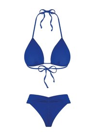 Resim Bonesta Rory Drapeli Üçgen Lacivert Bikini Takımı 