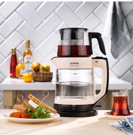 Resim Schafer Optimal 1.8 L Elektrikli Cam Çay Makinesi 