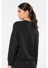 Resim Türen Kadin Bisiklet Yaka Sweatshirt 3613/siyah Siyah 