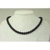 Resim Obsidyen Taşı Kolye 8mm (Klipsli) Altın 