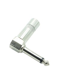 Resim Mono L Tip Metal Gitar Jack 6.3 MM 
