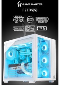 Resim Game Master F7 R7-5700X 32 GB 1 TB NVME SSD 8 GB RTX5050 Dos Masaüstü Oyuncu Bilgisayarı 