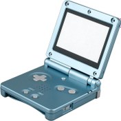 Resim OSTENT Nintendo GBA SP Gameboy Advance SP için Tam Konut Kabuk Kılıf Kapak Değiştirme Renk Açık Mavi 