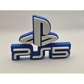 Resim Ps5 Logo Standı Masaüstü Süs Playstation 5 Aksesuar Dekor Oyuncu 