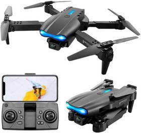 Resim E88 Pro 4K HD Çift Kamera Drone, Katlanabilir, WiFi Bağlantılı, Akıllı Telefon Kontrollü 