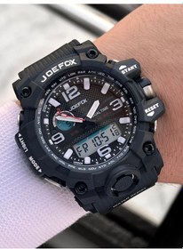 Resim Joefox Digital Ve Analog 2 Yıl Garantili Kronmetre+takvim+alarm+aydınlatma Erkek Kol Saati Joe.bk15 Siyah 