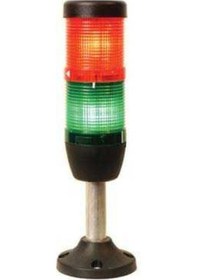 Resim Emas IK52L220XM03 K Serisi İki Katlı 220V AC 100mm Borulu Plastik Ayaklı LED Kolon 50mm 