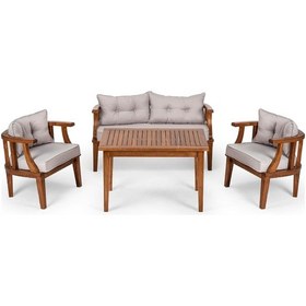 Resim Zigana Oturma Grubu Kahverengi 