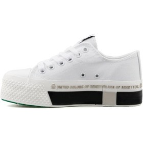 Resim Benetton Bn 30934 Beyaz Pudra Kadın Günlük Ayakkabı Bn-30934-Beyaz-Pudra Beyaz 