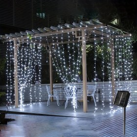 Resim Güneş Enerjili LED Dizili Işıklar - Düğünler, Noel, Cadılar Bayramı, Sevgililer Günü ve Daha Fazlası için Çok Yönlü İç/ Dış Mekan Dekoratif Aydınlatması - Çağdaş Uzay Temalı Tasarım, Metal Malzeme ve 400mAh Nikel Pil ile, Aydınlatma Dekoru 