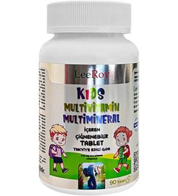 Resim Leeroy Kids Multivitamin Multimineral 4-10 Yaş 90 Tablet 