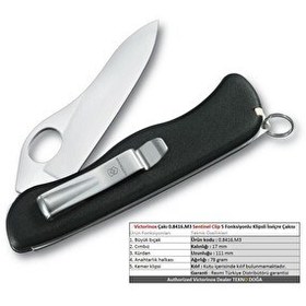 Resim Victorinox Sentinel Clip 0.8416.M3 Klipsli 111 MM İsviçre Çakısı 