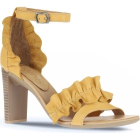 Resim Bueno Shoes Sarı Deri Kadın Topuklu Sandalet 01WN4114 01WN4114 