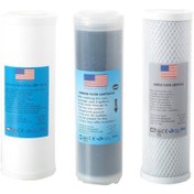 Resim Filtre Dünyası Ihlas Su Arıtma Cihazı Filtresi Çift Karbonlu 3Lü Takım 