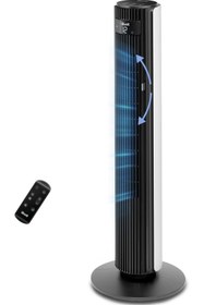 Resim Levoit Kule Tipi Çok Sessiz 25DB Vantilatör Sıcağa Duyarlı Kumandalı 