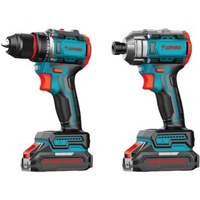 Resim Catpower CAT5135 2x2.0AH Kömürsüz Akülü Set Matkap + Vidalama 