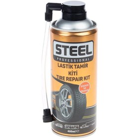 Resim STEEL LASTİK TAMİR KİTİ 400 ML ŞİŞİRİR VE ONARIR 