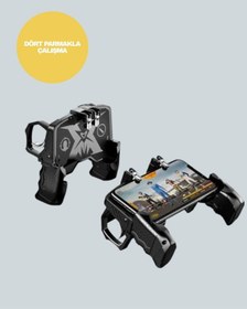 Resim Bfs Dört Parmak Destekli Mobil Gamepad Tetikli Oyun Kontrolcüsü 