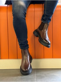 Resim Serhat Özköroğlu LFR-9046 DERI MERDANE BOT Kahve 