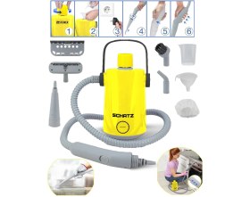Resim Schatz 1000W Easyfix Series Profesyonel Buharlı Temizleyici Buharlı Temizlik Makinesi Sarı S1000ESY 