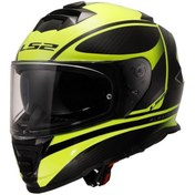 Resim LS2 Storm 2 Kapalı Kask Dodger Mat Siyah Neon Sarı 