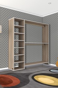 Resim Kenzlife Giysi Dolabı Abdurrahman 180*180*40 mat crd gardırop suntalam kapaksız arkalıksız 