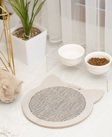Resim Petbucks Pet Accessories Doğal Sisal Kedi Tırmalama Matı Kedi Tırmalama Tahtası Kedi Otu Catnip İçerikli 