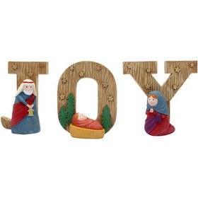 Resim Homyl 3x Yılbaşı Doğum Sahnesi Süsleri Şömine Ev Için Hıristiyan Çeşitli Boyutlar 