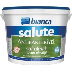 Resim Bianca Salute Antibakteriyel Saf Akrilik Tavan Boyası 17,5 kg Beyaz 