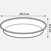 Resim Elho Saksı Altlığı Siyah Green Basics 