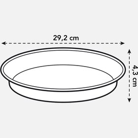 Resim Elho Saksı Altlığı Siyah Green Basics 
