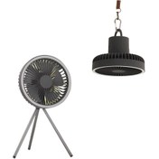Resim Led Işıklı, Tripodlu Ve Asılabilir 10000mah Şarjlı Fan Vantilatör 