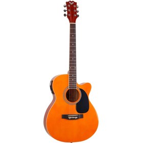 Resim Angel AFG100CE-N Naturel Cutaway Elektro Akustik Gitar 