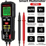 Resim HABOTEST HT93 Akıllı Dijital Multimetre - Dayanıklı ABS Malzeme, Kaymaz/Düşmeye Karşı Koruma, Pille Çalışan, 36V & Altı İçin, Yüksek Hassasiyet, NCV Canlı Tel Testi ile, Endüstriyel Ölçüm Aletleri İçin İdeal, P 