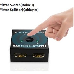 Resim Hdmı 2.0 Çiftyönlü Switch-Splitter Monitör Çoklayıcı-Birleştirici 