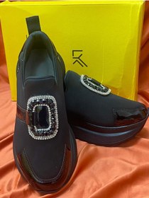 Resim layki 0000067 SİYAH RENKLİ KADIN SNEAKER YÜRÜYÜŞ SPOR AYAKKABISI 3 