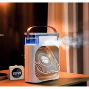 Resim AET Masaüstü Taşınabilir Buzlu Vantilatör Su Soğutmalı Led Işıklı Soğutucu Fan Aır Cooler Fan 