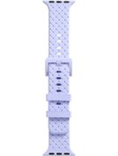 Resim Örgülü Doku Silikon Saat Kordonu iOS Uyumlu Watch Ultra 49mm-watch Ultra 2 49mm / Seri 9-8-7 45mm / Se 3-se 2-6-se-5-4 44mm / 3-2-1 42mm 