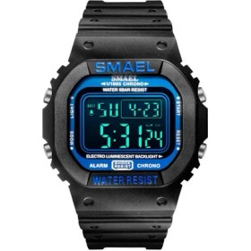 Resim Hanyang Siyah Mavi Smael Açık Spor Dijital Saat Erkek Kadın LED Çalar Saat 50 M Su Geçirmez Kamuflaj Unisex Saatler Relogio Reloj Часы Мужские (Yurt Dışından) 