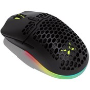 Resim Reedark Delux M700 Kablolu Oyun Mouse Ergonomik Hafif A725 Sensörlü 7200 DPI Rgb Işık Efektli Teflon Ayak Pedleri Siyah 
