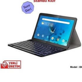 Resim Lenovo Uyumlu Tab M10 Tb-X505L X505F 10.1 Bluetooth Klavyeli Kılıf -Bkk4 
