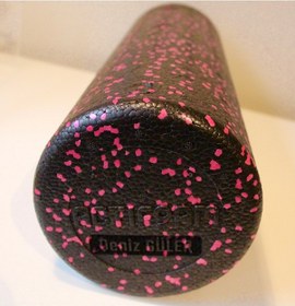 Resim Kişiye Özel Isim Yazılı Actifoam Foam Roller 45-Düz-Orta Sert-Siyah Pembe 