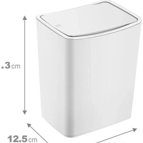 Resim Şık ve Dayanıklı 4 Lt Dokunmatik Çöp Kovası, Modern Ev ve Ofis Kullanımı Için Ideal 