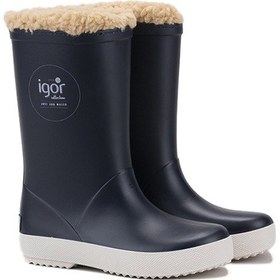 Resim Lacivert Bot Yağmur Erkek Çocuk Igor W10207 Splash Nautıco Borreguıto 003-marino 26-36 Null Lacivert 