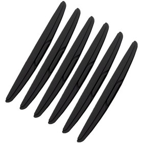 Resim Shan Shı 7755 6 Adet Araba Kapı Dikiz Aynası Çarpışma Önleyici Silikon Şeritler - Siyah 