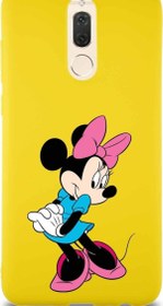 Resim Huawei Mate 10 Lite Soft Premier Kapak Minnie Mouse-F Tasarımlı Silikon Kılıf - Sarı 